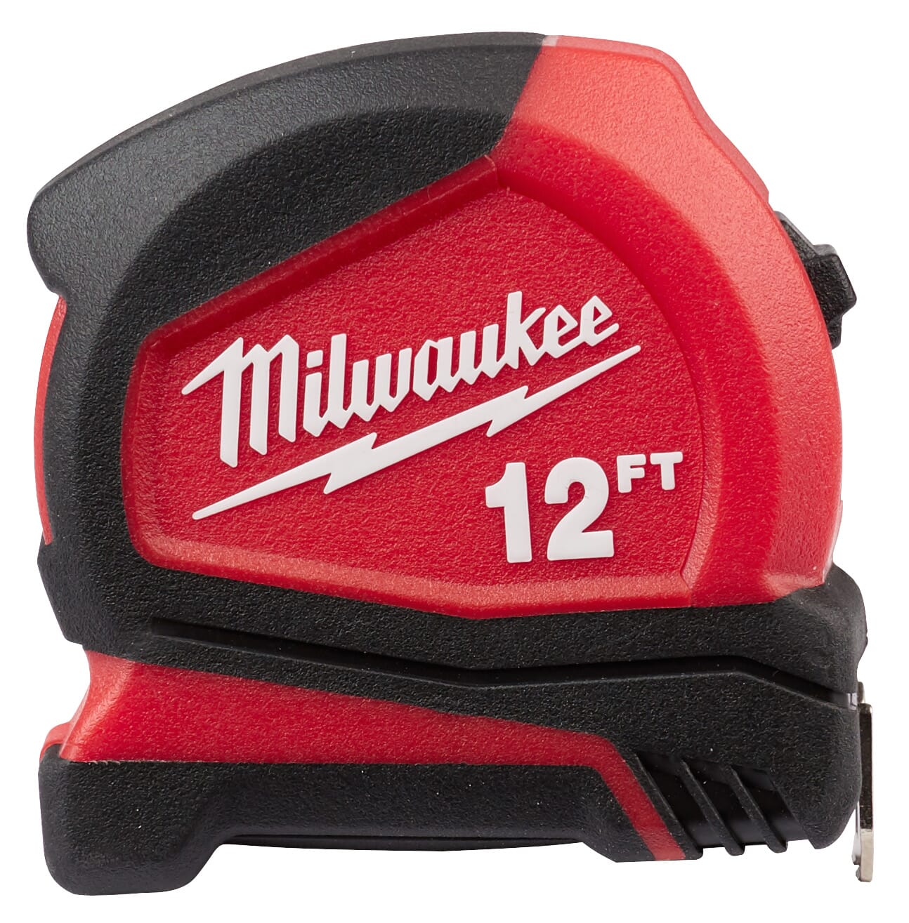 Milwaukee® 48-22-6612 Compact Measuring Tape, 12 ft L, Steel Blade, 1/8 in Graduation